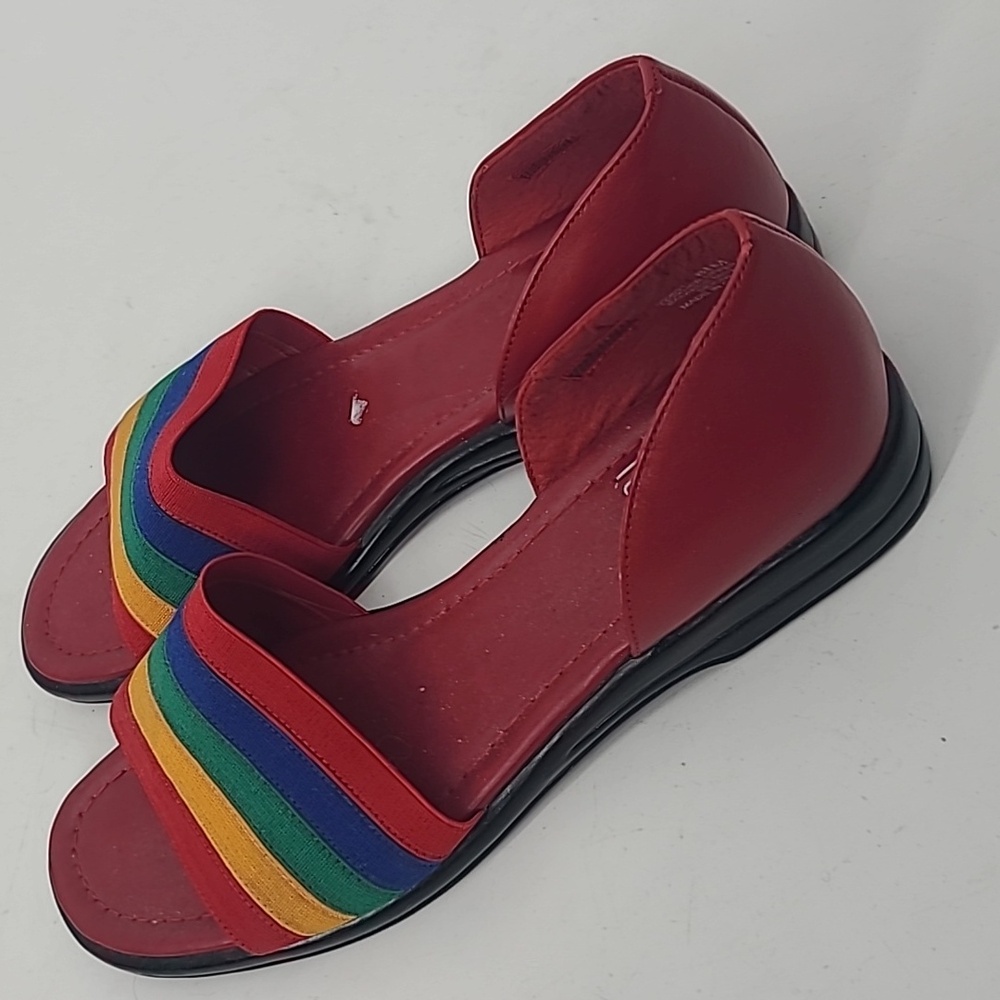 Vintage mootsies tootsies rainbow sandals size 8.5 - Picture 7 of 8